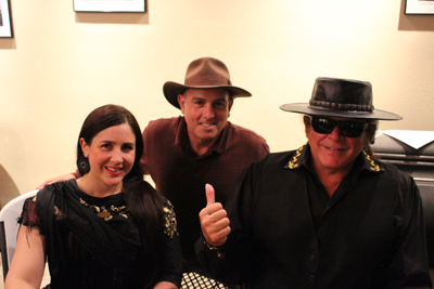 RockOnEsteban and Teresa Joy and myself after a concert at the Rio Grande Theatre in Las Cruces, New Mexico.